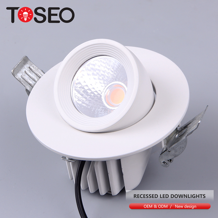 Adjustable LED Ceiling Spotlights 2700k 3000k 4000k White RoHS Approved
