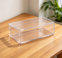 Boîte de rangement en plastique multi-tailles avec couvercle pour piles, artisanat, petits accessoires, étui d'emballage PS, prix de gros
