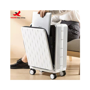 RTS Bulk Luxury Spinner Trolley Suitcase Aluminium Frame Business Travel Luggage Front Open Luggage Multi-functional Suitcase - Product Image 2