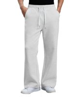 Pantalon de survêtement ample pour homme, coupe bootcut, jambe large évasée, taille élastique avec cordon de serrage, en coton, pour la détente, l'entraînement, la gym et la course à pied