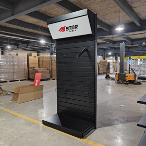 OEM 공장 맞춤형 하드웨어 상점 랙 선반 금속 바닥 도구 보관 랙 전동 공구 디스플레이 랙 도구 페그보드 디스플레이 스탠드 - Product Image 2