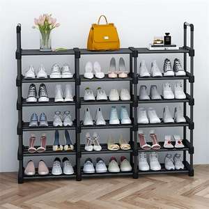 Nuevo <span class=keywords><strong>Zapatero</strong></span> de Plástico que Vale la Pena <span class=keywords><strong>Comprar</strong></span>, <span class=keywords><strong>Mueble</strong></span> de Almacenamiento, Organizador de Zapatos, <span class=keywords><strong>Zapatero</strong></span> Metálico Plegable - Product Image 1