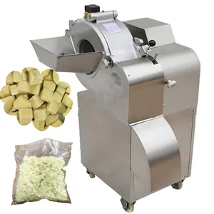Automatic mushroom dicing machine vegetable cutting machine Potato cube machine