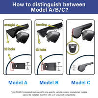 Holroadx Meilleures ventes Enregistreur de conduite 4K UHD dissimulé pour voiture, double caméra, angle de 170°, Wi-Fi, vision nocturne, surveillance de stationnement 24h/24, enregistrement en boucle