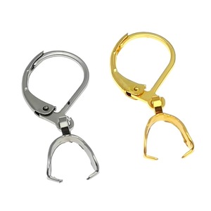 Stainless Steel French Ear <b>Hooks</b> With Seed Shaped Clasps For Everyday Wear Silver Gold Color Stud <b>Earrings</b> - Product Image 1