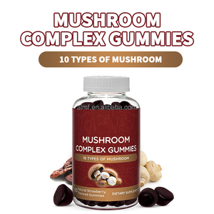 60 Gomitas Complejas de Setas con Sabor a Fresa para Adultos 10 Tipos de Setas Suplemento Dietético - Product Image 3