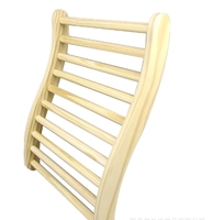 Coussin de dossier en bois massif en forme de S pour sauna, accessoire de sauna pour la transpiration