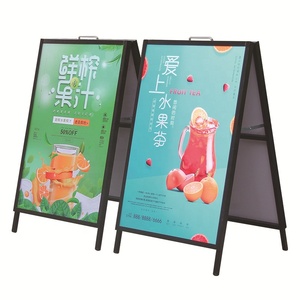 Xách tay a-loại sắt dọc hiển thị đứng Windproof gấp KT Board Poster đứng cho trung tâm mua sắm biển quảng cáo hiển thị - Product Image 1
