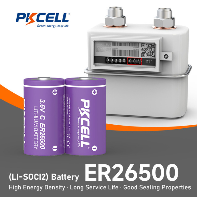 High Capacity ER26500 3.6V Lithium Primary Battery 9000mAh Long Life C Size Li-SOCl2 Cell for Intelligent Utility Metering