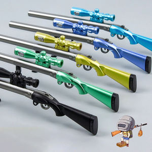 5件酷狙击枪发光中性笔男孩新颖塑料材料0.5毫米书写宽度 - Product Image 2