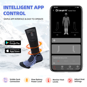 Chaussettes Chauffantes Électriques Thermiques Rechargeables <span class=keywords><strong>Dr</strong></span>.Warm, Version Améliorée, avec Télécommande APP, Respirantes, Idéales pour le Ski - Product Image 6