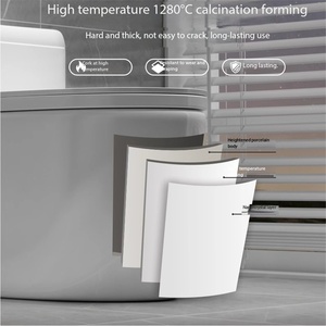 Inodoro Moderno con Sifón Super Swirl, Ahorro <span class=keywords><strong>de</strong></span> Agua, Silencioso, Antiolores y Antisalpicaduras, Tubería Grande Antiobstrucción para Uso Doméstico - Product Image 3