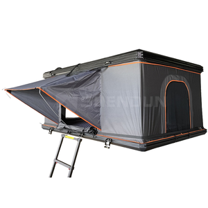 Hard Car Roof Top <b>Tent</b> Double Layer Canvas Square Clamshell Stable Windproof All-Season Overland Camping <b>Large</b> Interior - Product Image 1