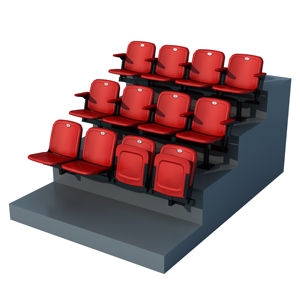 Asiento de plástico de alta calidad para el estadio, cojín portátil para el auditorio - Product Image 3