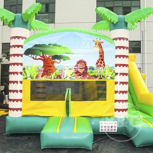 Combo gonflable Y&G avec toboggan |   <span class=keywords><strong>Château</strong></span> Gonflable Commercial Géant Thème Safari Animalier |   ISO, Combo <span class=keywords><strong>château</strong></span> gonflable - Product Image 5