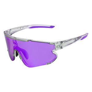 Lunettes de soleil de sport TR90 personnalisées pour femmes rose polarisé photochromique UV400 Protection grandes lunettes de vélo adulte pêche rouge clair - Product Image 2