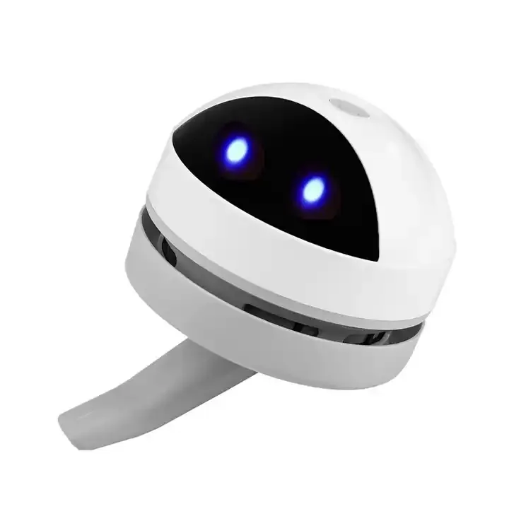 Usb Rechargeable Cute Robot Shape Portable Cartoon Mini Desktop Vacuum Cleaner Crumb Dust Sweeper