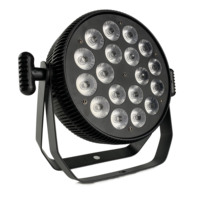 Luz LED Par de Aluminio Plano de Alta Calidad 18x10W RGBW, Proyector de Pared para Bodas, Eventos, Fiestas, DJ, Discotecas y Clubes