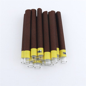 Punta de filtro de vidrio de 12 mm con papel de cigarrillos de combustión lenta, fácil de rellenar, para fumar tabaco enrollado - Product Image 1