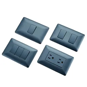 AM Series FMBU US Standard Multifunction Single Socket 6 Pin Duplex Receptacle Outlet Mexico Colombia Type Wall Socket