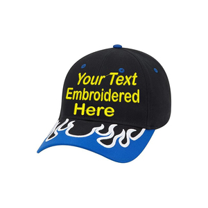 Casquette de baseball personnalisable avec votre propre texte, logo brodé étoile et drapeau, en coton, pour le sport - Product Image 2