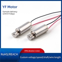 Motor de Vibración Sin Núcleo Yifeng Personalizado, 3.7V-7.4V Multivoltaje, 7x16.5mm, Certificado RoHS, CE, ISO, con Protección Contra Sobrecalentamiento