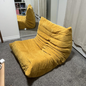 Set di Divani Bean Bag dal Design Minimalista e Moderno, Arredamento per <span class=keywords><strong>Casa</strong></span>, Poltrona Singola Gialla Comprimibile - Product Image 5