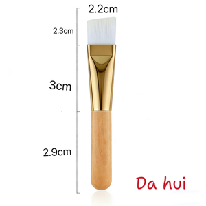 Pennello Vegano per Fondotinta Liquido con Manico in Legno, Pennelli Sintetici per Maschera di Argilla e Trucco Viso - Product Image 6