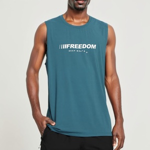 Débardeur de sport blanc pour hommes, personnalisable, pour musculation et entraînement, vente en gros - Product Image 6