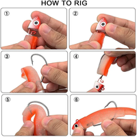15g 30g leurres de pêche méné noir leurre souple tête jigged leurres pré-assemblés pêche à l'achigan Wobbler appâts de natation Senuelos