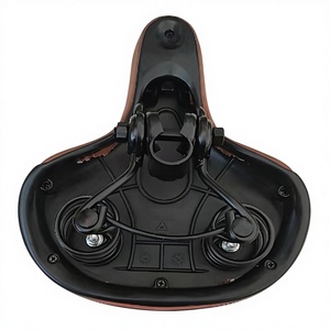 Selle de vélo Hongteng Brown Comfort avec ventilation et caractéristiques de sécurité pour adultes unisexes, utilisable en toutes saisons - Product Image 6