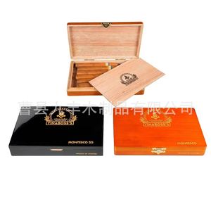 Boîte à cigares Montesco 55 en bois massif avec couvercle, humidor anti-humidité pour usage domestique - Product Image 5