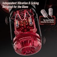 Masturbateur masculin APP AI LCD, Pompe à pénis, Vagin de poche, Vibrateur à 7 fonctions (poussée, rotation, succion, léchage), Jouets sexuels pour adultes pour hommes, Pompe à vide