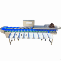Nieuwe Automatische Vis-, Garnalen-, Trepang-, Kreeft- en Kogelkreeft-Sorteermachine met Oestergewichtsortering, 300KG Capaciteit, 1 Jaar Garantie