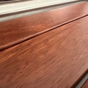 Banc de douche pliable mural Elly 450 mm en bois foncé et acier inoxydable, équipement de sécurité pour salle de bain - Product Image 3