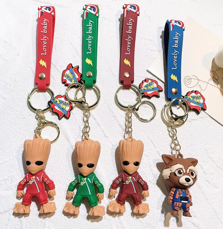 3D Custom Pvc Keychain Factory Personalized Guardians of the Galaxy 3d Custom Pvc Keychains