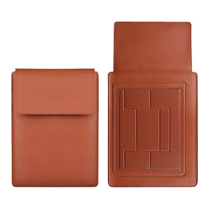 <span class=keywords><strong>Funda</strong></span> Delgada para Computadora Portátil de 13, 14 y 15 Pulgadas, de Cuero PU Impermeable, con Soporte y Alfombrilla para Ratón, para Macbook - Product Image 4