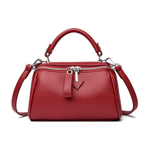 กระเป๋าบอสตันสไตล์วินเทจผู้หญิงฤดูร้อนใหม่อินเทรนด์กระเป๋าสะพายข้างความจุขนาดใหญ่หนังนุ่มโพลีเอสเตอร์ซิปตันจิง - Product Image 5