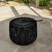 Portable Fire Pit Bowl Cheminée De Table Décor Intérieur/Extérieur Brûleur À Alcool S'mores Maker Chimeneas pour Patio Balcon
