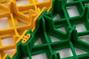 40*40*3,0 cm PP DIY amigable rejilla entrelazada baldosas de suelo lavado de coches exhibición de coches taller baldosas de vinilo suelo de garaje - Product Image 6