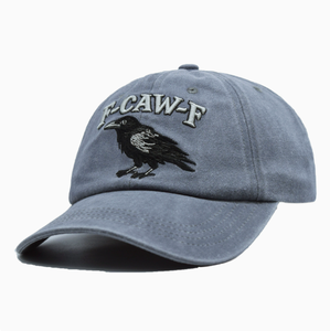 Embroidered Crow <b>Hat</b> Vintage Washed Cotton Baseball Cap Distressed Streetwear <b>Hat</b> Casual Outdoor Sun <b>Hat</b> - Product Image 2