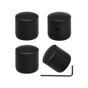 Wholesale Black Metal <strong>Knob</strong> <strong>Volume</strong> <strong>Tone</strong> Control <strong>Knobs</strong> Electronic Rotary Potentiometer <strong>Knob</strong> for Electric Guitar Bass - Product Image 2
