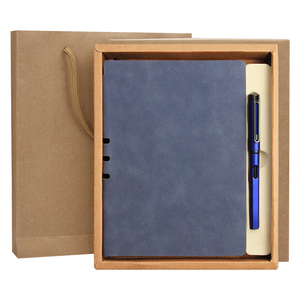 <strong>Small</strong> MOQ Notebooks Customizable Logo Luxury Corporate Gift Business Notebook Journal Set Box with Pen - Product Image 1