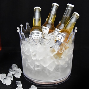 Personnalisé <span class=keywords><strong>5</strong></span> litres en plastique transparent seau à glace de vin de bière pour le <span class=keywords><strong>club</strong></span> de barre - Product Image 1