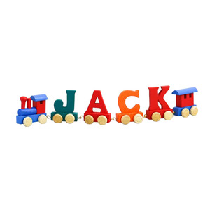 <span class=keywords><strong>Tren</strong></span> de letras con nombre <span class=keywords><strong>personalizado</strong></span> de madera, <span class=keywords><strong>tren</strong></span> de juguete con letras del alfabeto para niños, cumpleaños, bautizo, recién nacido, regalo de Navidad - Product Image 5