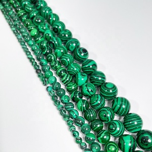 All'ingrosso di moda di <span class=keywords><strong>Malachite</strong></span> artificiale <span class=keywords><strong>pietra</strong></span> per la creazione di gioielli di <span class=keywords><strong>Malachite</strong></span> artificiale perline sciolte perline rotonde naturali - Product Image 6
