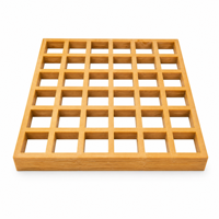 Grille moulée en fibre de verre 25 mm, panneaux de passerelle antidérapants en PRV, légers pour piétons