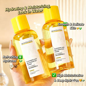 Vente en gros Private Label MINSHZEE <span class=keywords><strong>Eau</strong></span> <span class=keywords><strong>de</strong></span> maquillage pour <span class=keywords><strong>la</strong></span> peau <span class=keywords><strong>claire</strong></span> à <span class=keywords><strong>la</strong></span> vitamine C Tonique hydratant hydratant et éclaircissant pour le visage Sérum - Product Image 5