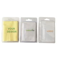 Vente en gros de boîtes blister simple et fine à clapet en plastique pla dégradable Offre Spéciale écologique multi-pack avec logo personnalisé résistant aux enfants