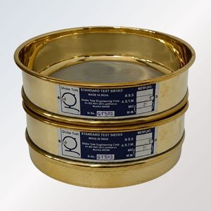 ตะแกรงทดสอบเฟรมทองเหลืองตะแกรงตาข่ายมาตรฐานสำหรับการทดสอบดิน - Product Image 1